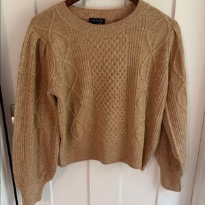Tan Cable Knit Sweater